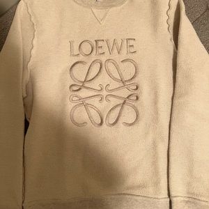 Authentic Loewe Embroidered Anagram Graphic Print Sweatshirt